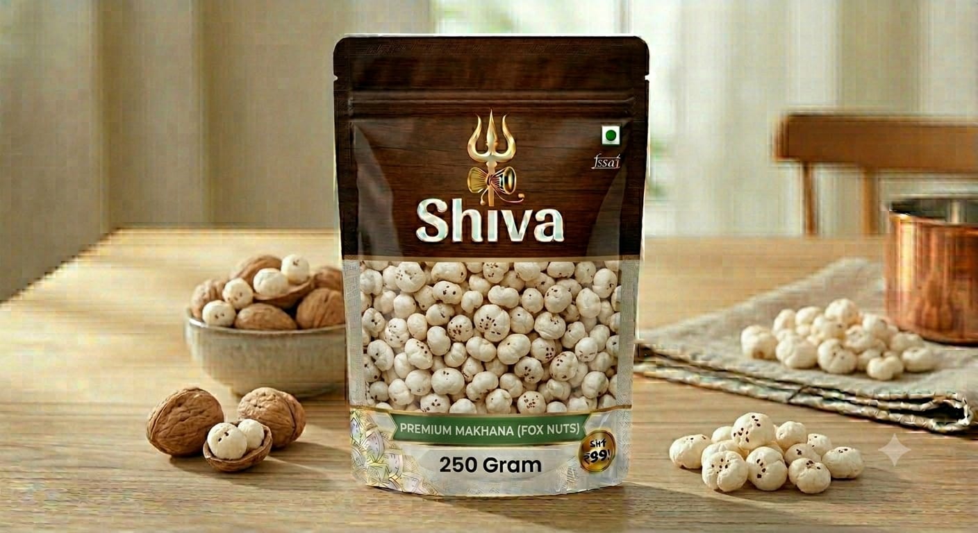 Shiva Premium Makhana (Fox Nuts) 250 Gram