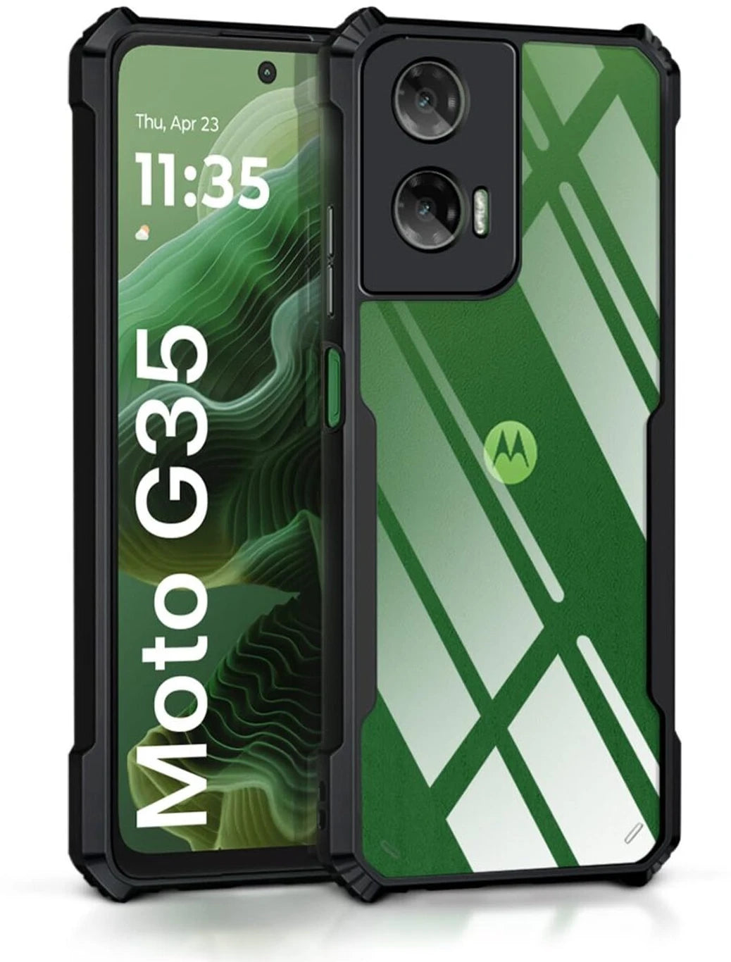 Back Cover for Motorola Moto G35 5G (Transparent, Shock Proof, TPU)