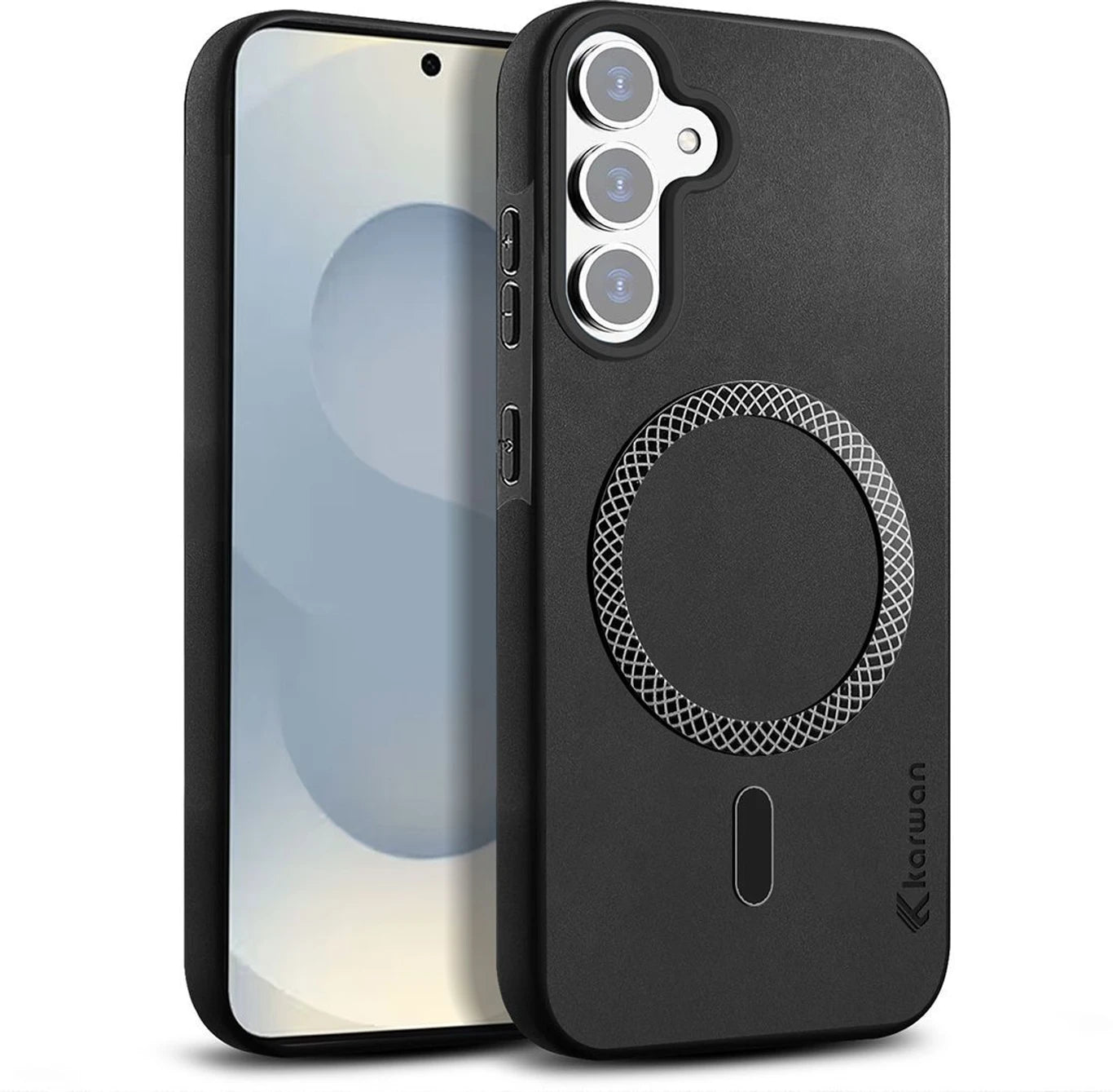 Back Cover for Samsung Galaxy A35 5G (Black, Shock Proof, Polycarbonate)
