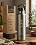 SHIVA Premium 304 Stainless Steel Water Bottle 750ml | BPA Free | Hot & Cold