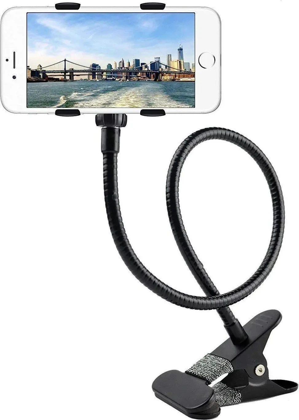 Casikart Metal Lazy Stand - Flexible Mobile Holder for Bed, Desktop & Table (Black)