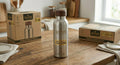 SHIVA Premium Stainless Steel Water Bottle with Wooden Cap