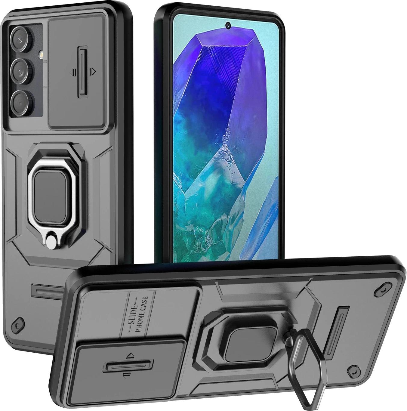 Back Cover for Samsung Galaxy F55 5G (Shock Proof, Multiple Styles)
