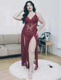 Women Lace Nightdress | Plus Size Long Gown