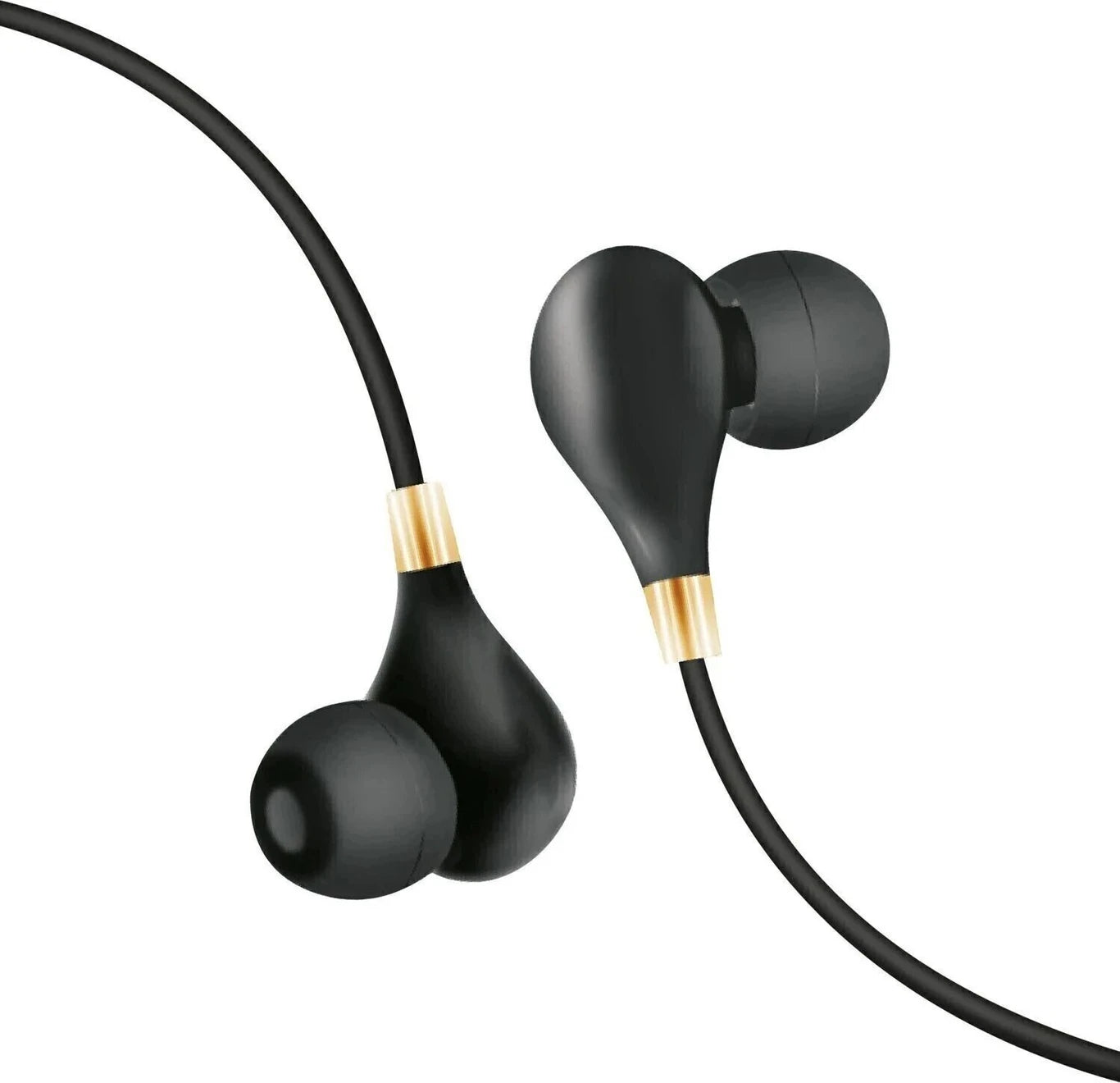 In-Ear Beats Wired Earphones with Mic – Black & Gold