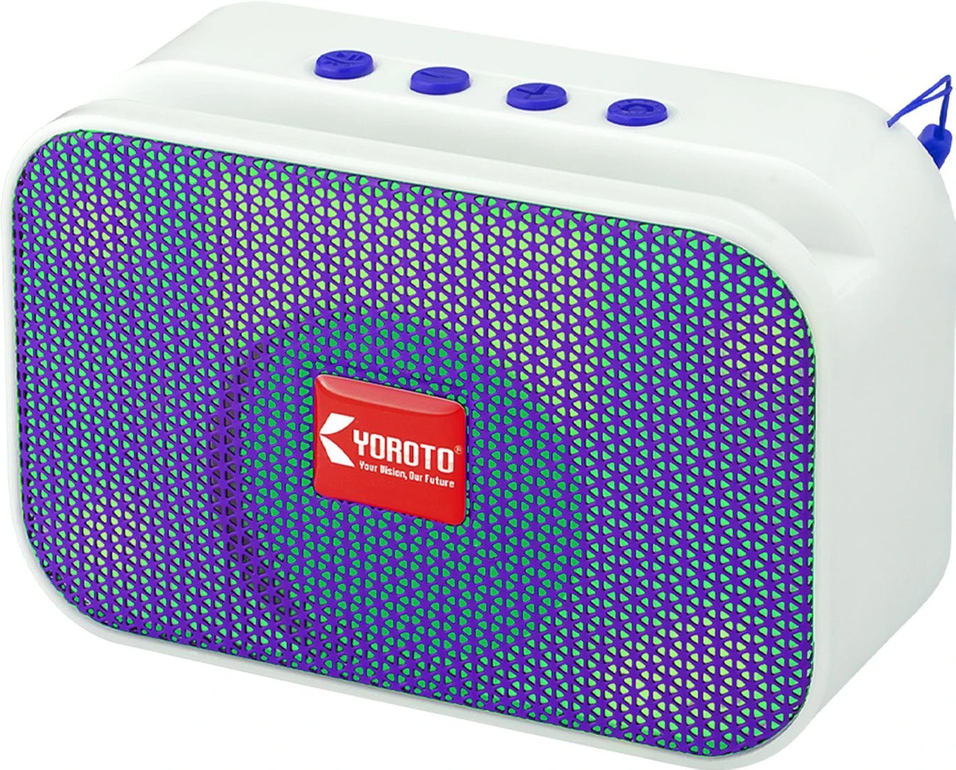 YOROTO Portable Speaker With Thunder Sound and High Bass 5W Bluetooth Speaker (Red, White, Stereo Channel)