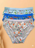 Pack of 3 - Floral & Abstract Print Hipster Briefs