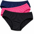 Pack of 3 Women Hipster Panty - Dark Blue, Pink, Black