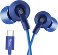 SoRoo Type-C Wired Earphones with HD Sound & In-Line Mic (Blue)