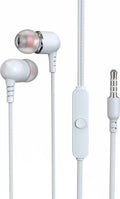 Vibesix VX-02 Wired Earphones Handsfree with Mic (White)