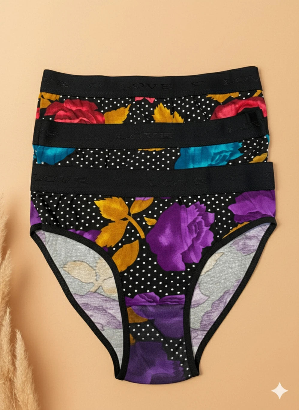 Pack of 3 - Floral Printed Briefs