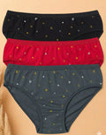 Pack of 3 - Colorful Triangle Print Hipster Briefs